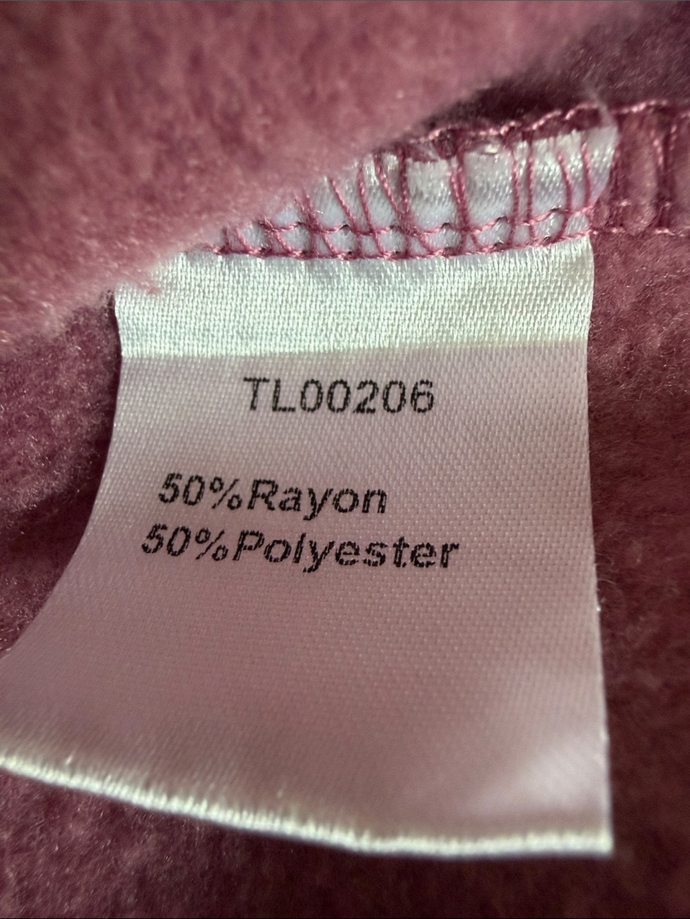 Women’s Dusty Rose Hooded Sweatshirt Size Large - Picture 8 of 10